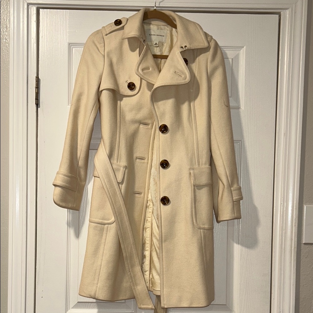 Women's Cream Trench Coat
